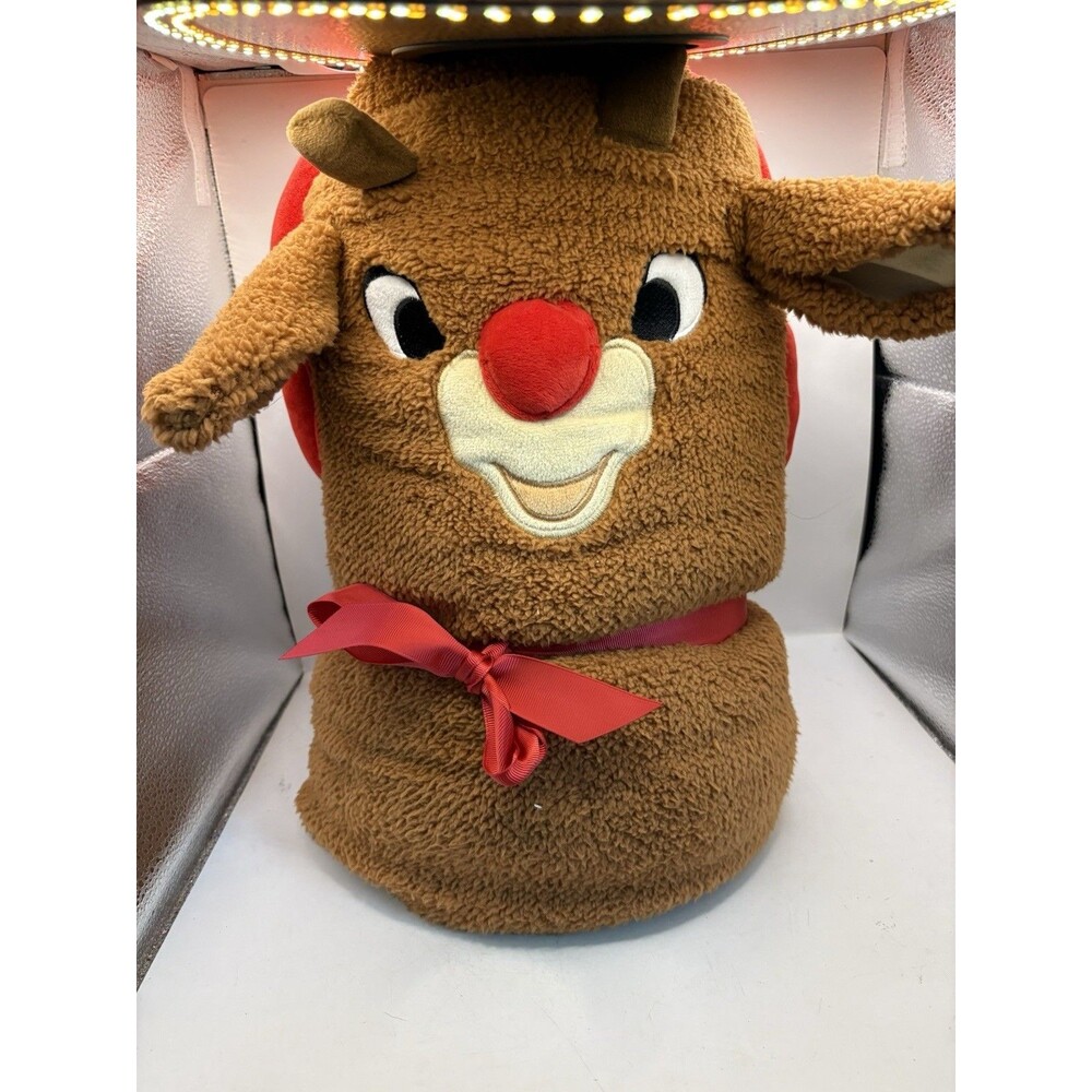 Dept. 56 Rudolph The Red-Nosed Reindeer Plush SnowThrow Blanket, 45" X 60"